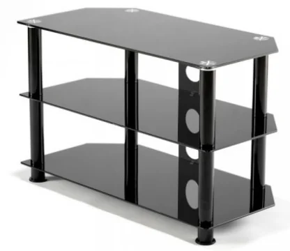 Tv/Hifim&ouml;bel 2 stycken svart/glas K&Ouml;PES