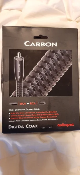 Audioquest Digital Coax carbon  1m  RCA - Bild 1 av 2