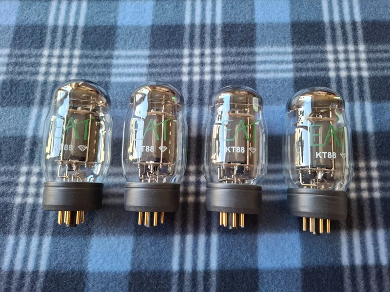 EAT KT88 Diamond GOLD pins Ny matchad kvartett  - Bild 3 av 9