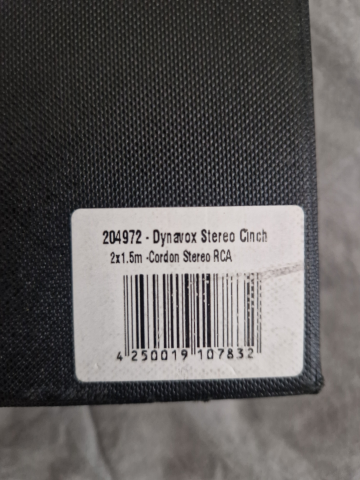 Dynavox Rca kabel 2x1.5m