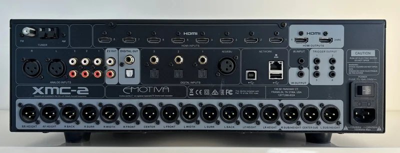 Emotiva XMC-2 Processor inklusive Dirac Live - Bild 2 av 3
