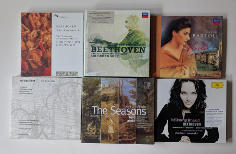 div CD klassisk musik boxar