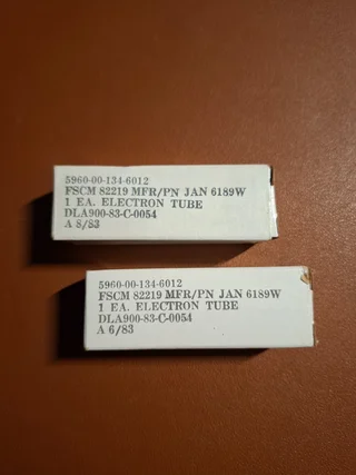 Philips ECG 6189W / 12AU7 / ECC82 – NOS Matched Pair – ...