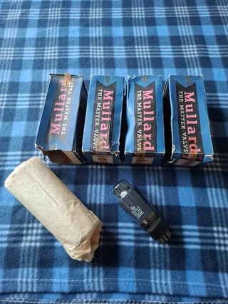 Mullard EL35 – kvartett Vintage slutrör / NOS / Radiorö...