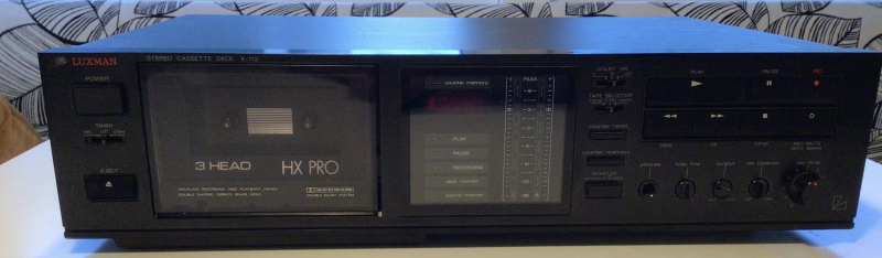 Kassettdäck Luxman K-112, 3 Head HX PRO - Bild 1 av 6
