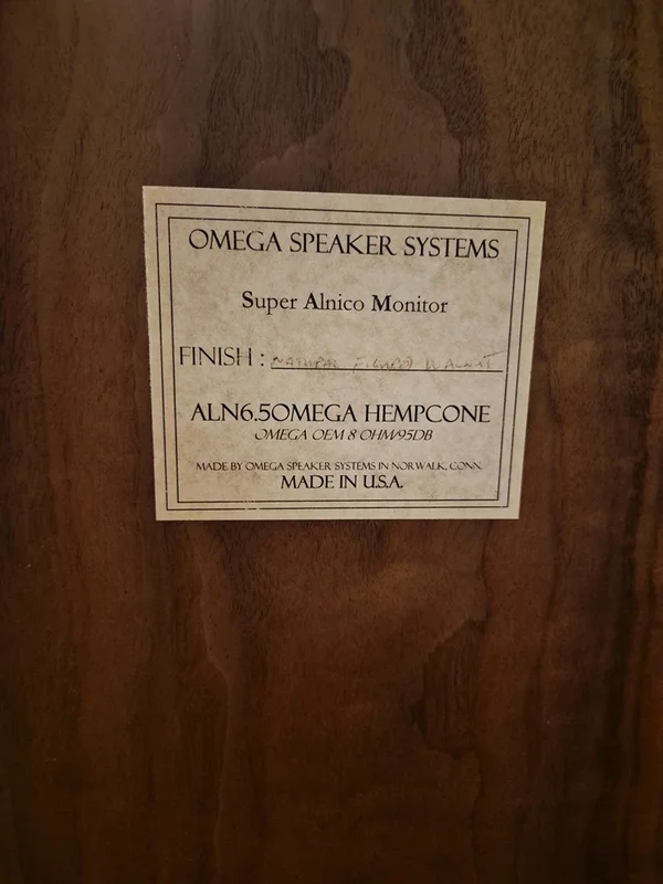 Omega Super Alnico Monitor Omega Super Alnico Monitor - Bild 4 av 8