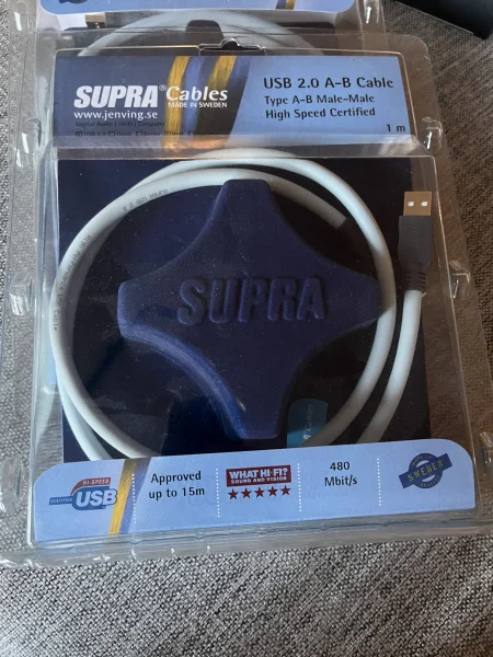 Supra USB 2.0 A-B 1m - Bild 1 av 1
