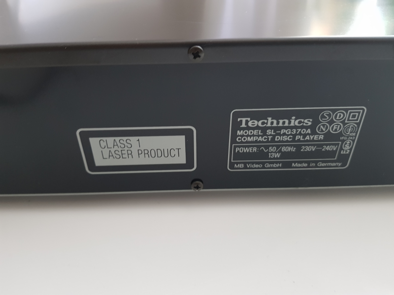 Technics SL-PG370A   CD-Spelare - Bild 8 av 8