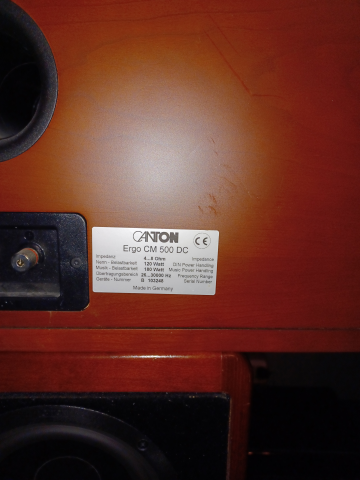 Canton 2st Ergo RC-L+2st Ergo F+1st Ergo CM500 DC+1st Room Compensation