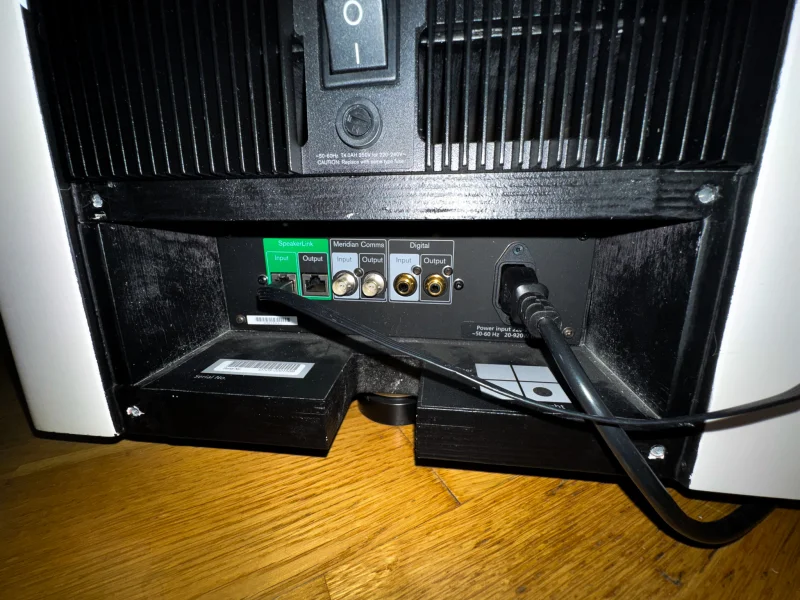 Meridian DSP7200 SE + Meridian 218 &ndash; vit finish, komplett system - Bild 10 av 11