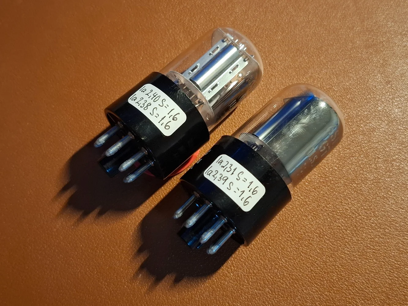GE 6SL7GT &ndash; NOS Matchat Par &ndash; Nickel Plates &ndash; Side Getter - Image 5 of 6