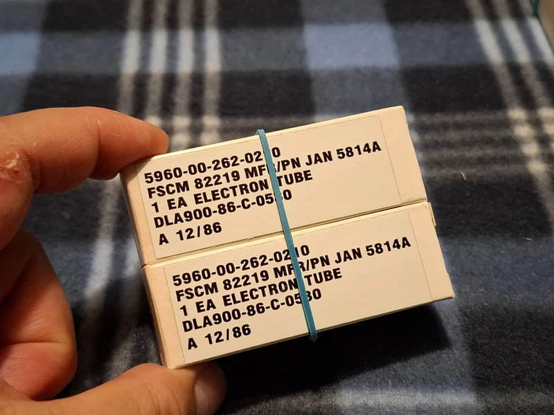 Philips JAN ECG 5814A / ECC82 Matchat Par NOS (Joint Army Navy) - Bild 4 av 9