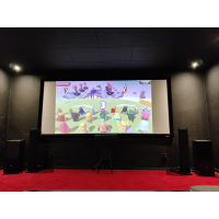Bioduk 130" från Screen Research, fast ramduk (high-end)