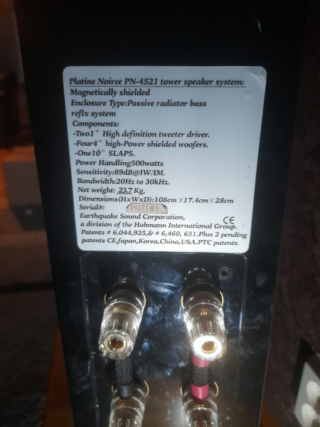 Earthquake Golvhögtalare Earthquake Golvhögtalare - Bild 3 av 4