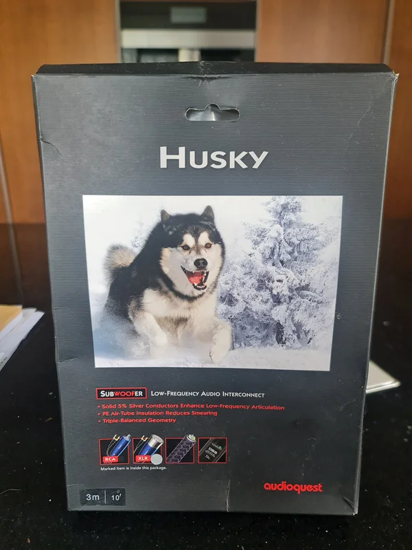 Audioquest Husky subwoofer kabel 3 meter - Bild 1 av 2