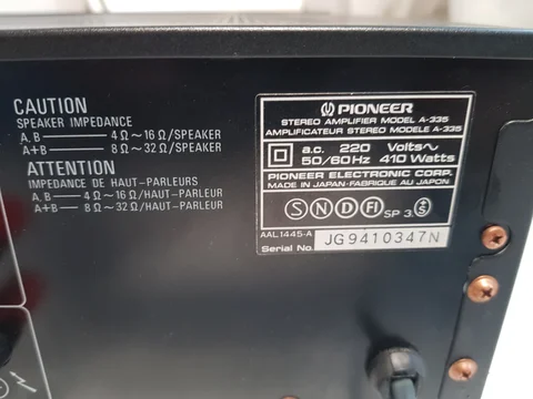 PIONEER A-335 Stereo Förstärkare