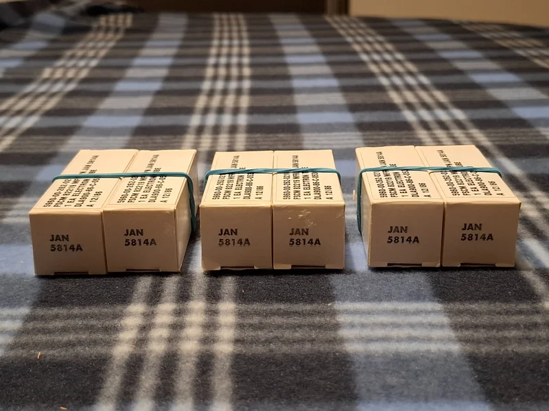 Philips JAN ECG 5814A / ECC82 Matchat Par NOS (Joint Army Navy) - Bild 1 av 9