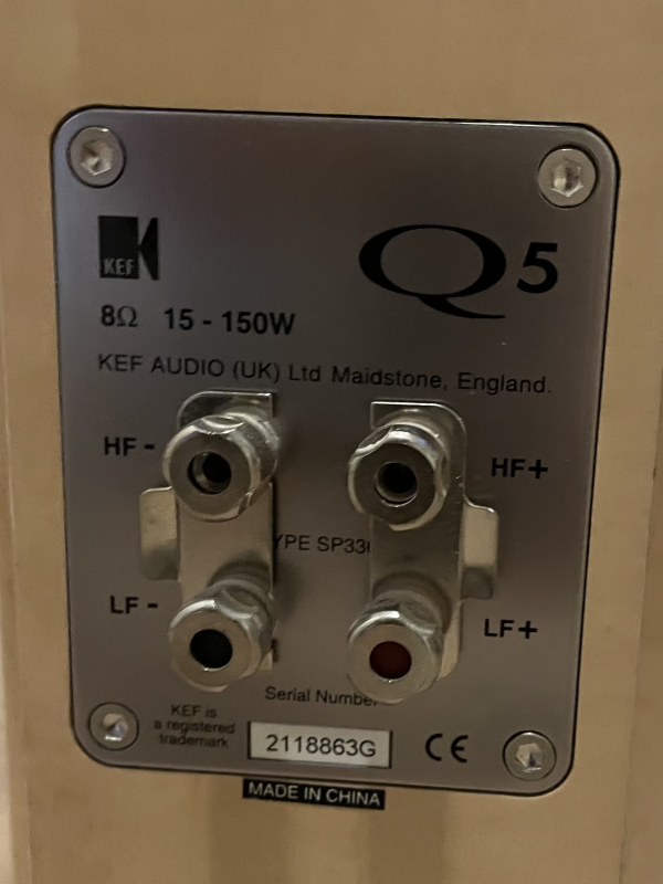 KEF Q5 Q9c högtalare i ljus lönn - Bild 2 av 3