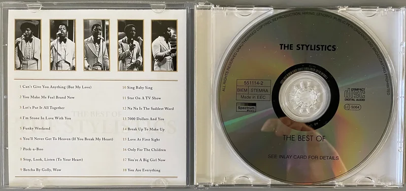 ”The Best Of The Stylistics” CD ”The Best Of The Stylistics” CD - Bild 2 av 3