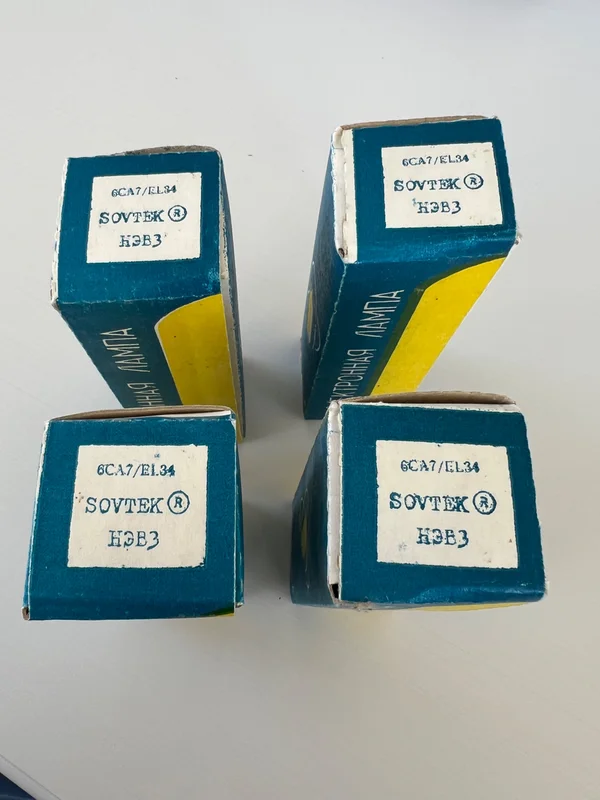Sovtek 6CA7 Fat Bottle 4 st machtade NOS - Bild 2 av 4