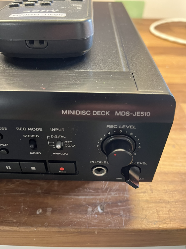 Pioneer MiniDisc MDS-JE510 inkl fjärr och 3 discar. - Bild 2 av 3