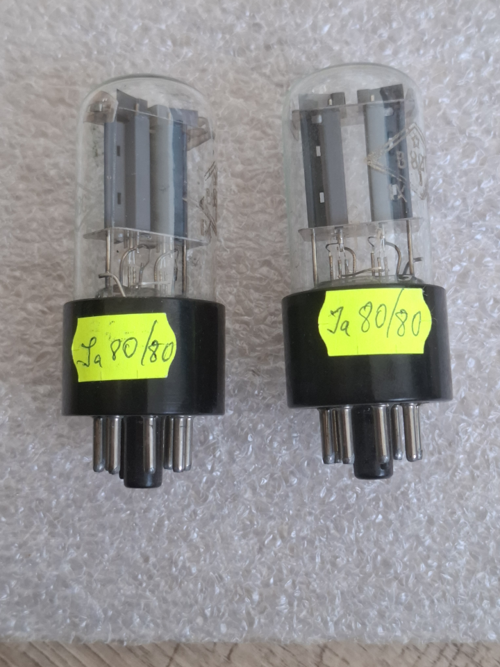 6N8S 6H8C Ribbed Anode / FOTON 60s / 1578 / 6SN7 Double Triode