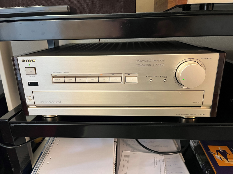 Sony F770 ES tung vintageförstärkare Sony F770 ES tung vintageförstärkare - Bild 2 av 5