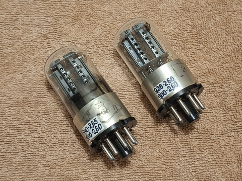 MELZ 6SN7 6H8C (6N8S) 1578 Holed Plates. NOS år 1954 Ra...