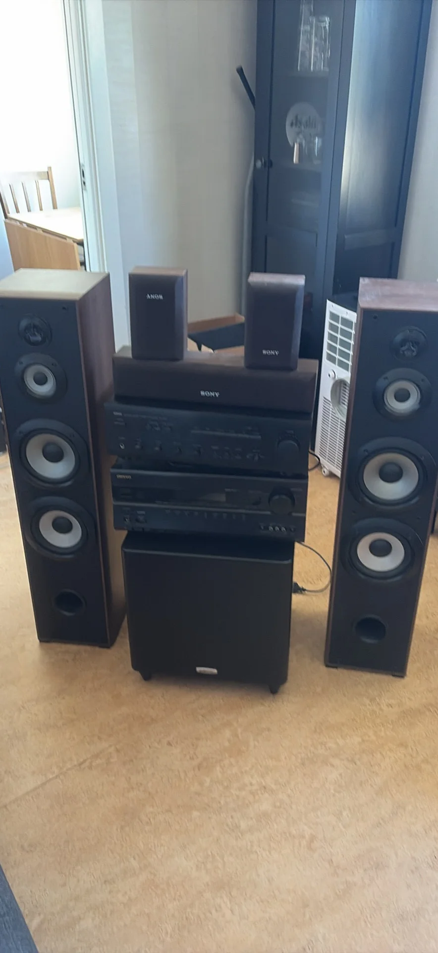 🎵 Komplett 5.1 hemmabio-/stereopaket – Yamaha, Polk Audio, Sony & Onkyo