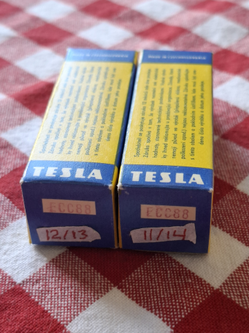 Tesla ECC88/6DJ8 O-Getter 1968 Czekoslovakien