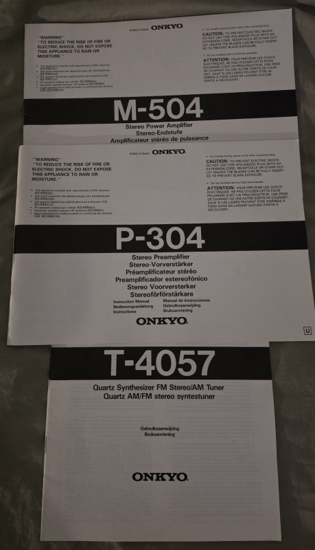 Onkyo M-504 , P-304 , T-4057 - Bild 5 av 5