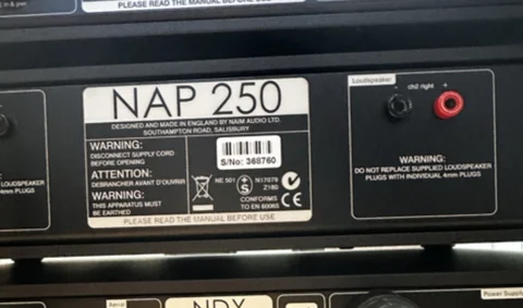 NAIM NAP 250.2 Slutsteg CHORD kabel medf&ouml;ljer