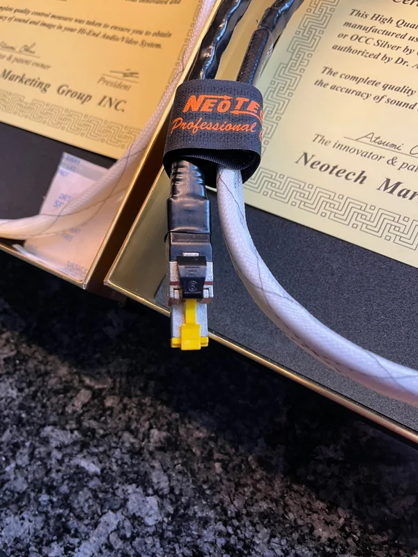 Neotech NEET 1008 Lankabel, UP-OCC 7N silver 1.0 meter  - Bild 1 av 2