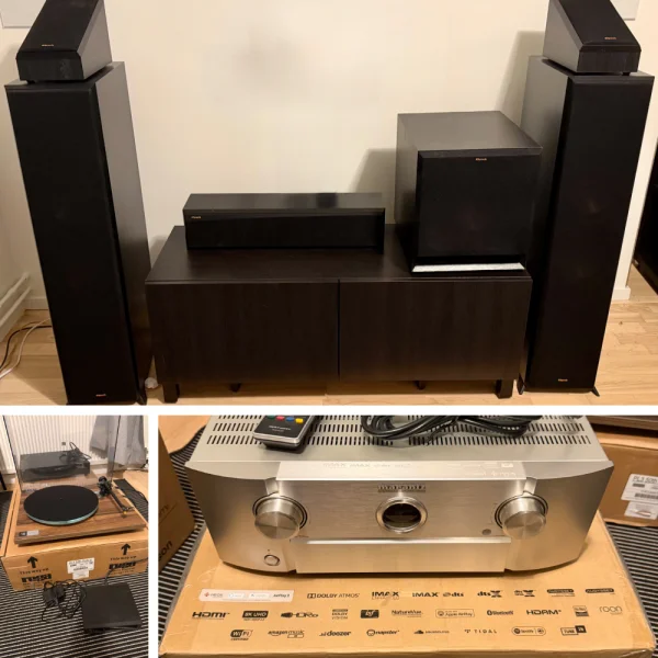 Komplett high-end hembiopaket &ndash; Klipsch Reference Premiere + Marantz + Rega Planar 3 50th + Reavon U - Bild 1 av 5