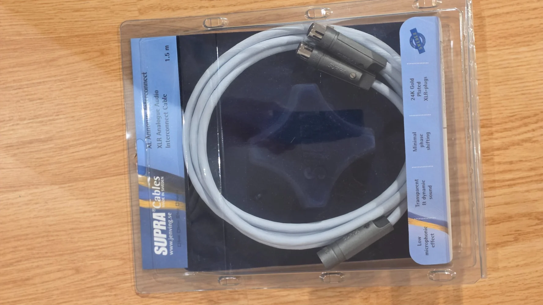 Supra XL-Annorum XLR ljudkabel, 1,5 meter - Bild 2 av 2