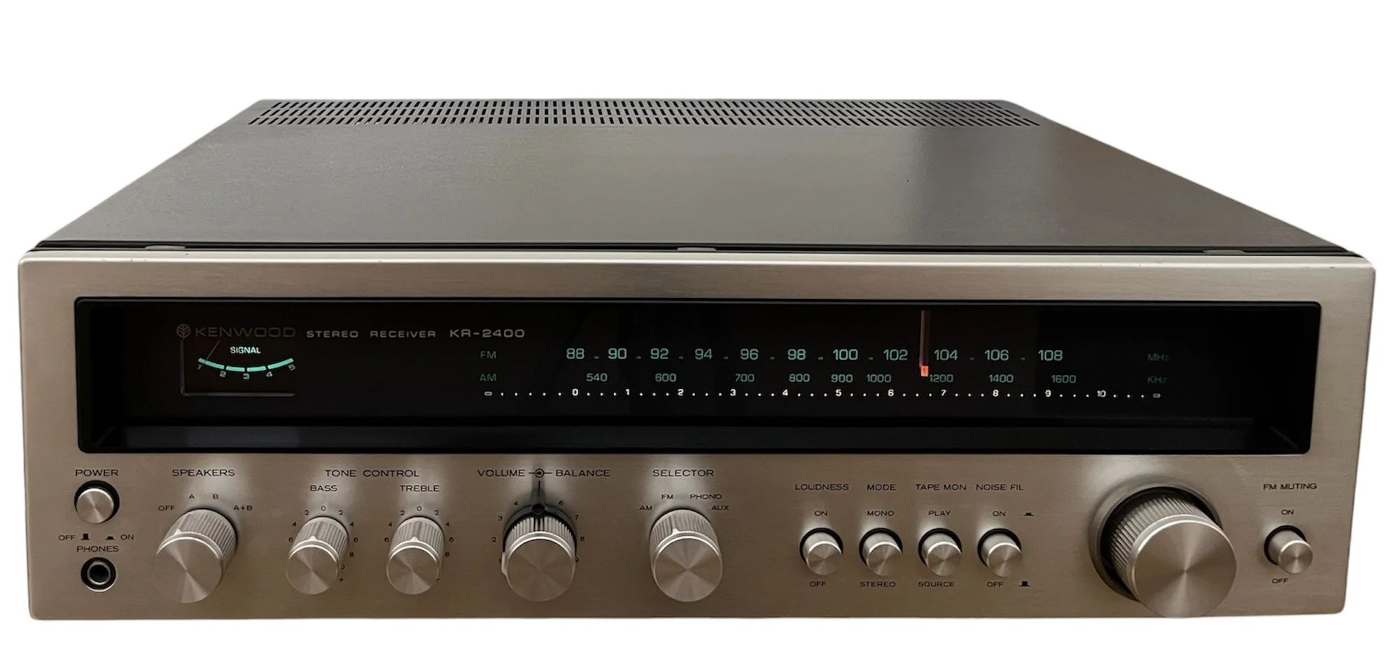 Kenwood KR-2400 Vintage Stereoreceiver - Mycket fint skick & nyservad