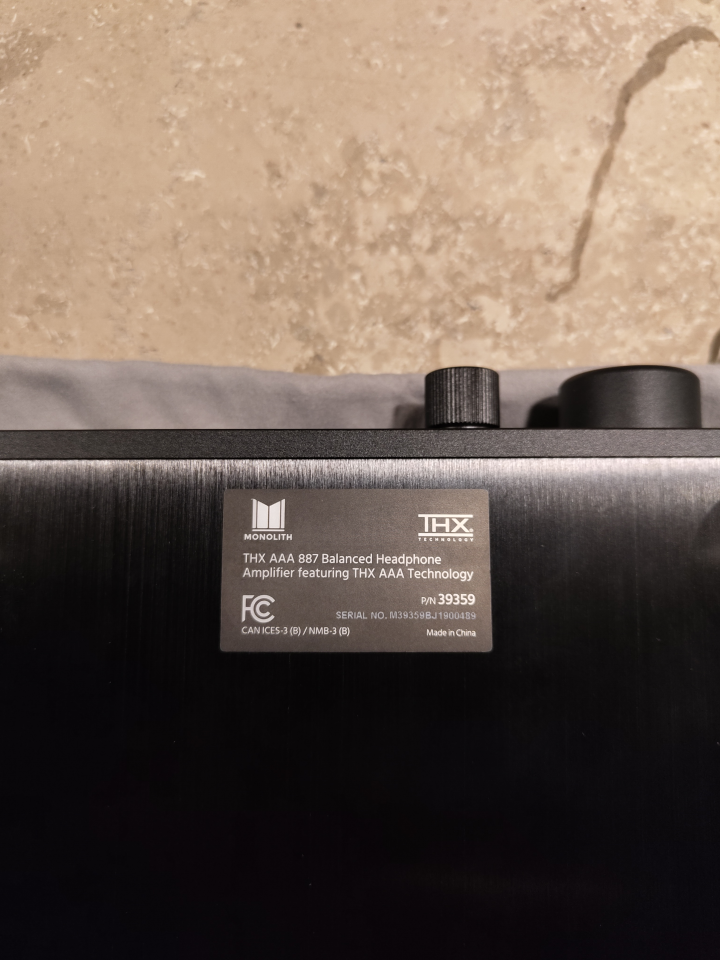 Monolith THX AAA 887 Balance Headphone Amp, RARITET!