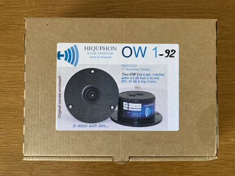 Hiquphon OWI-92 diskantelement, 2 st nya