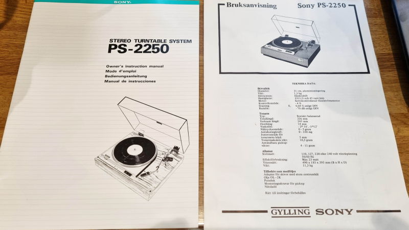 Sony PS-2250, direktdriven skivspelare - High end-monster i perfekt skick. - Bild 4 av 20