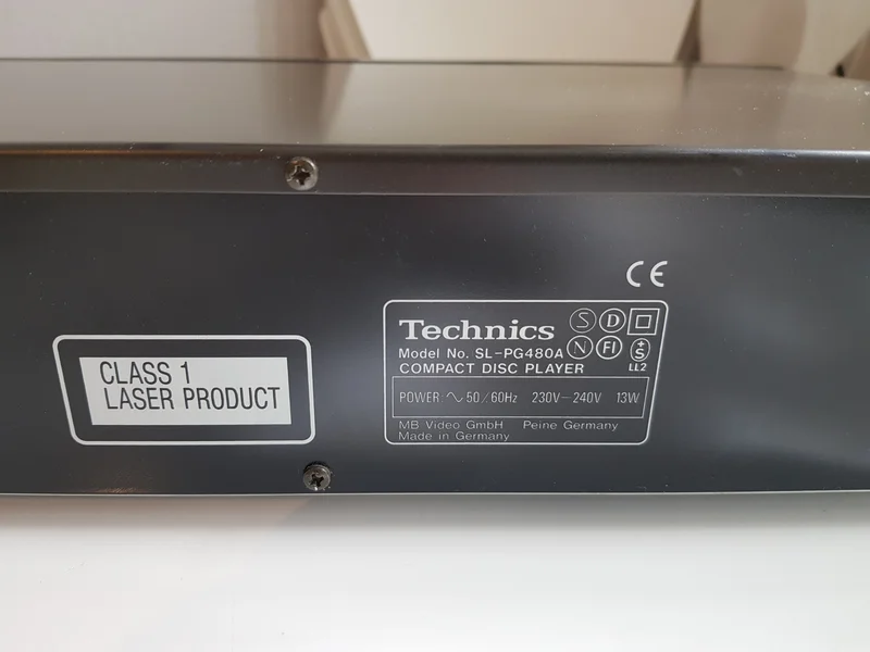 Technics PG-480A CD-Spelare - Bild 10 av 10
