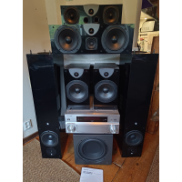 Pioneer VSX-AX2AS-S + Audio Pro högtalare + Ace Bass 2 