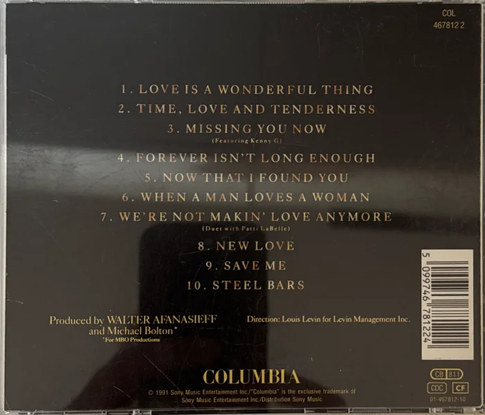 Michael Bolton – Time, Love & Tenderness Michael Bolton – Time, Love & Tenderness - Bild 2 av 2