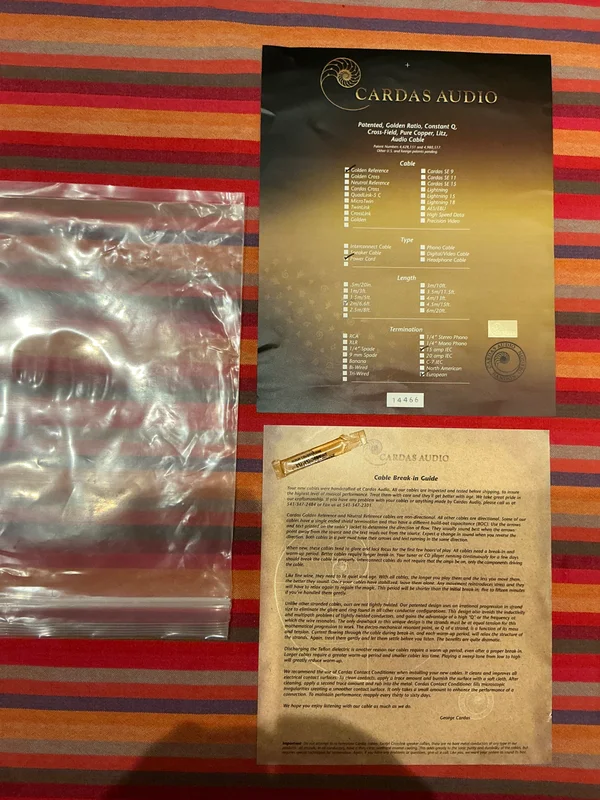 Cardas Golden Reference, Power, 2,1 meter - Bild 1 av 3