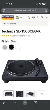 Technics sl 1500 c svart