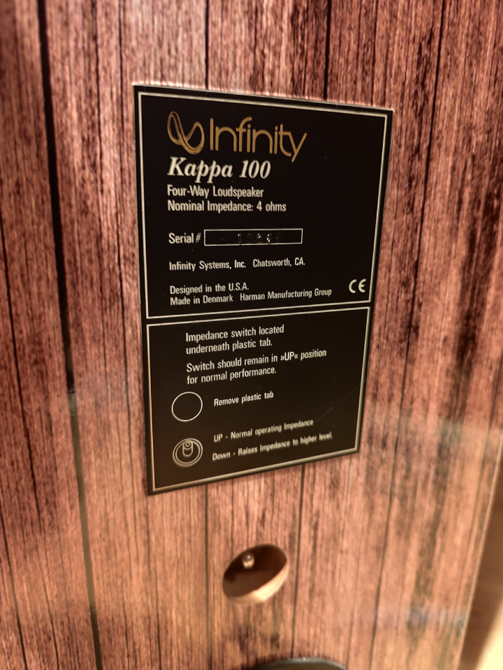 Infinity kappa 100