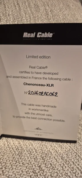 Real Cable Chenonceau XLR signalkablar - Bild 3 av 4