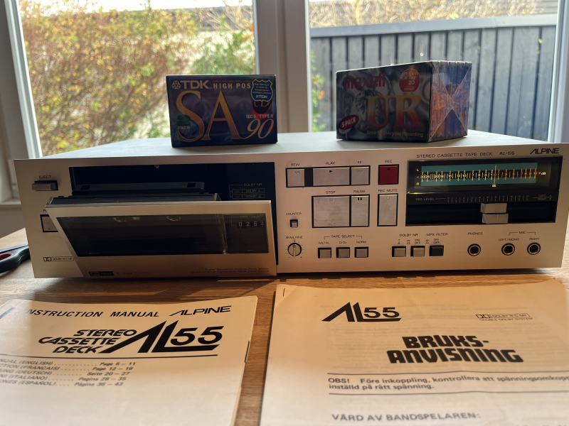 ALPINE AL55 kasettdäck - Nyservat ny rem  - Bild 7 av 7