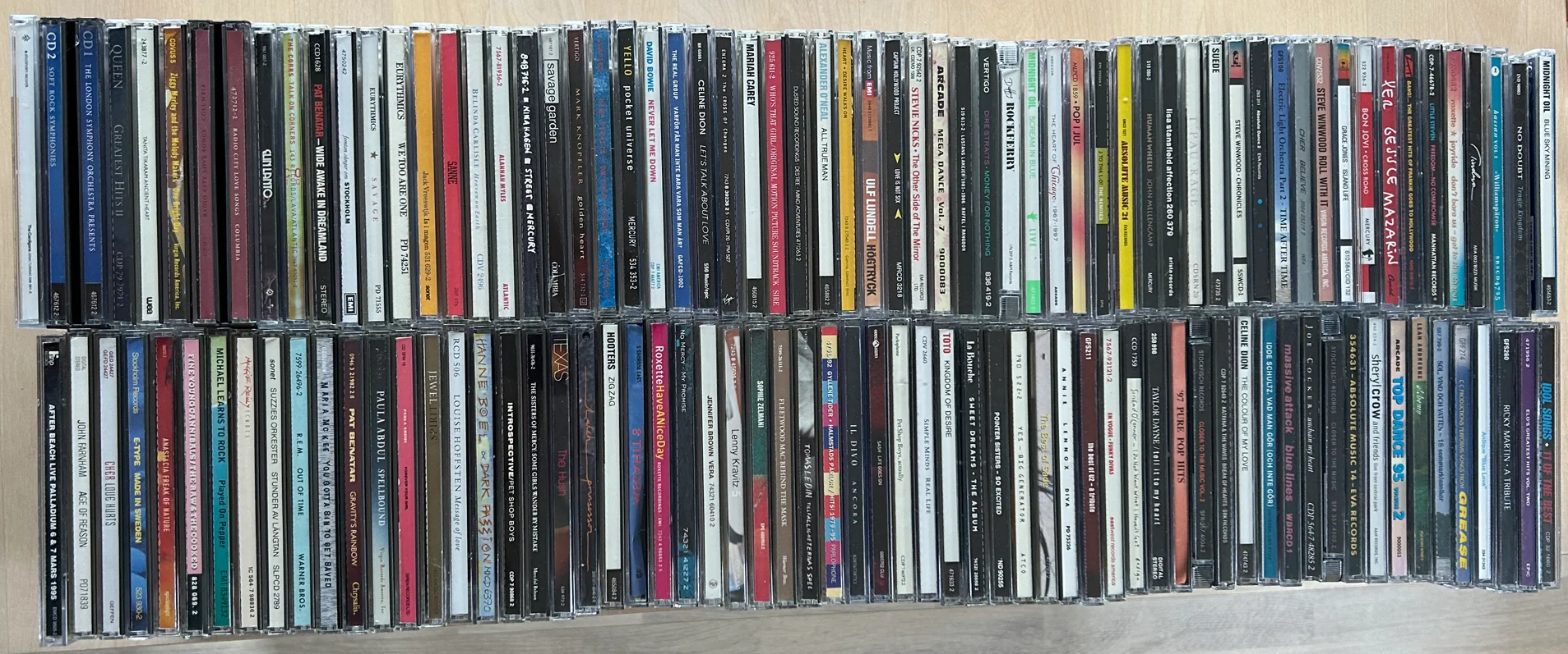 Blandade artister musik-cd skivor