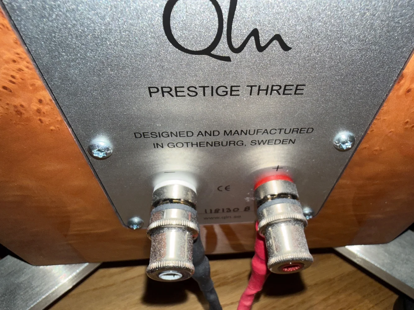 QLN Prestige Three och högtalarkabel Cardas Cygnus