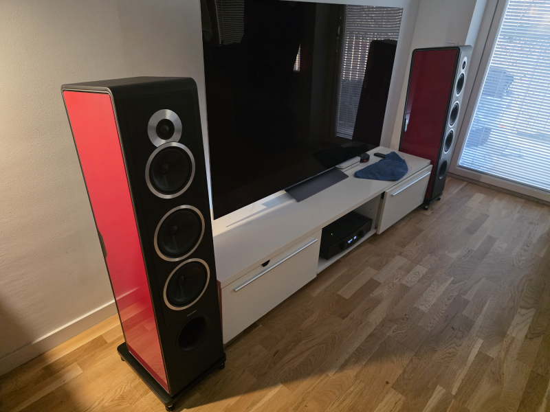 Sonus Faber Chameleon T side panels Red Metallic - Bild 1 av 1